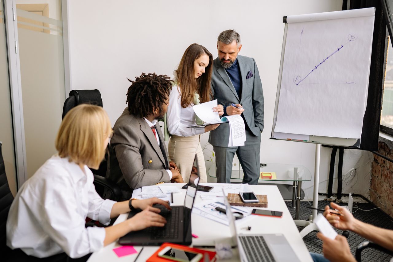 Representação de confiança e relacionamento entre empresas e parceiros comerciais.